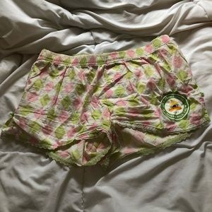 Preppy pajama shorts